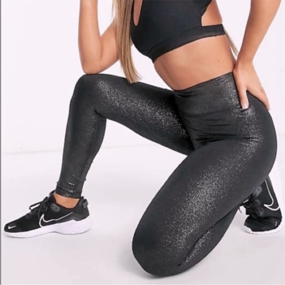 Nike Black Sparkle Leggings Size Small